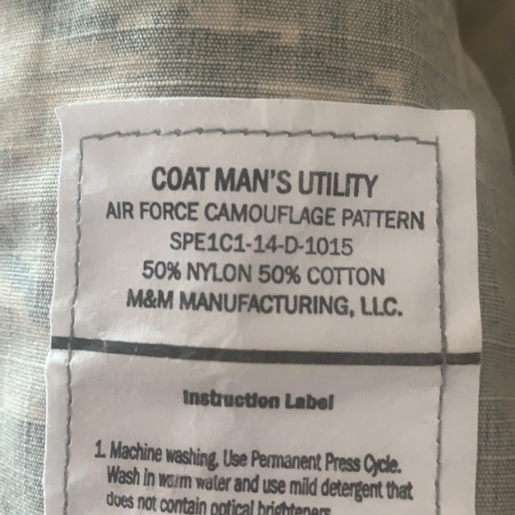 Military ABU camouflage pattern top size 34R - Picture 3 of 4